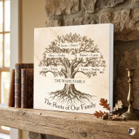 Elegant Custom Family Tree Generations Minimalist