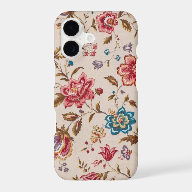Elegant Custom Floral Photo iPhone Case (Back)
