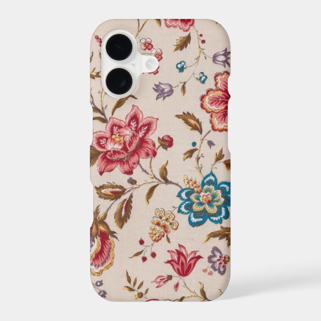 Elegant Custom Floral Photo iPhone Case (Back)