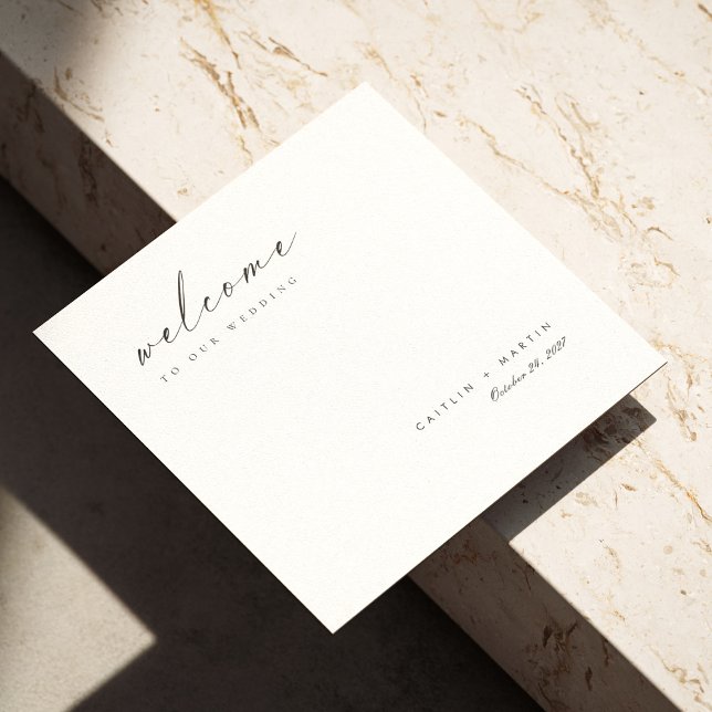 Elegant Custom Handwritten Wedding Napkins (Elegant Custom Handwritten Wedding Napkins)