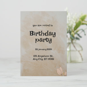 Elegant Custom Invitation Card for Any Occasion 