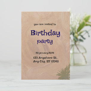 Elegant Custom Invitation Card for Any Occasion 