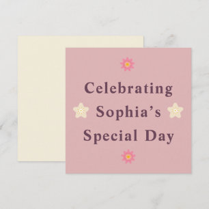 Elegant Custom Invitation for a Special Day