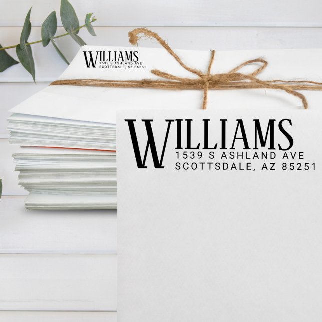 Elegant Custom Last Name Return Address Stamp (Creator Uploaded)