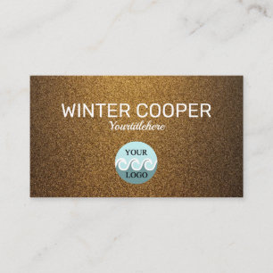 Elegant custom logo copper gold professional  business card