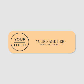 Elegant custom Logo Employee magnetic, safety pin Name Tag