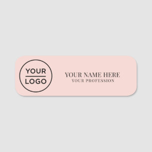 Elegant custom Logo Employee magnetic, safety pin Name Tag