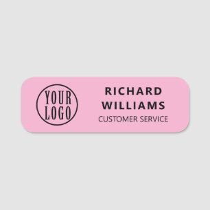 Elegant custom Logo Employee magnetic, safety pin Name Tag