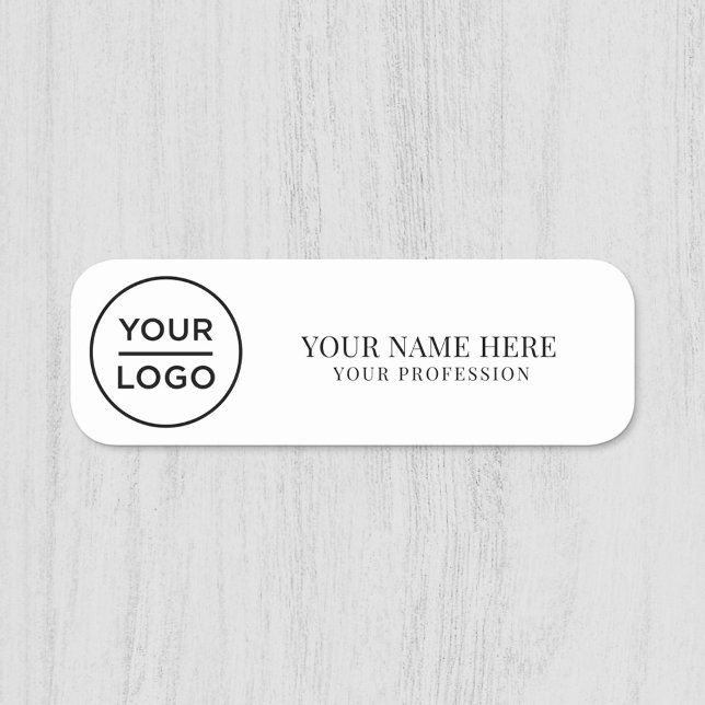 Elegant custom Logo Employee magnetic, safety pin Name Tag (custom name tag)