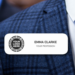 Elegant Custom Logo Employee Magnetic, Safety Pin  Name Tag