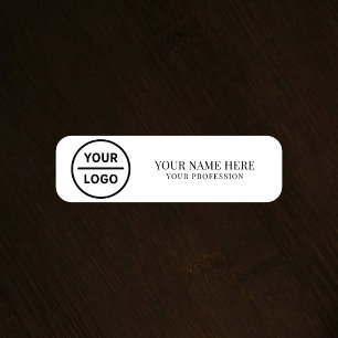 Elegant custom Logo Employee magnetic, safety pin Name Tag