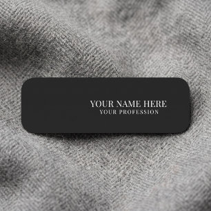 Elegant custom Logo Employee magnetic, safety pin Name Tag