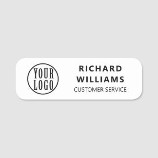 Elegant custom Logo Employee magnetic, safety pin Name Tag