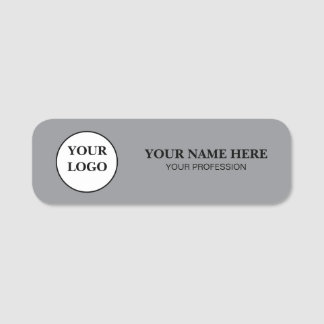 Elegant Custom Logo Employee Name Tag