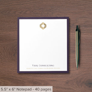 Elegant Custom Logo Notepad