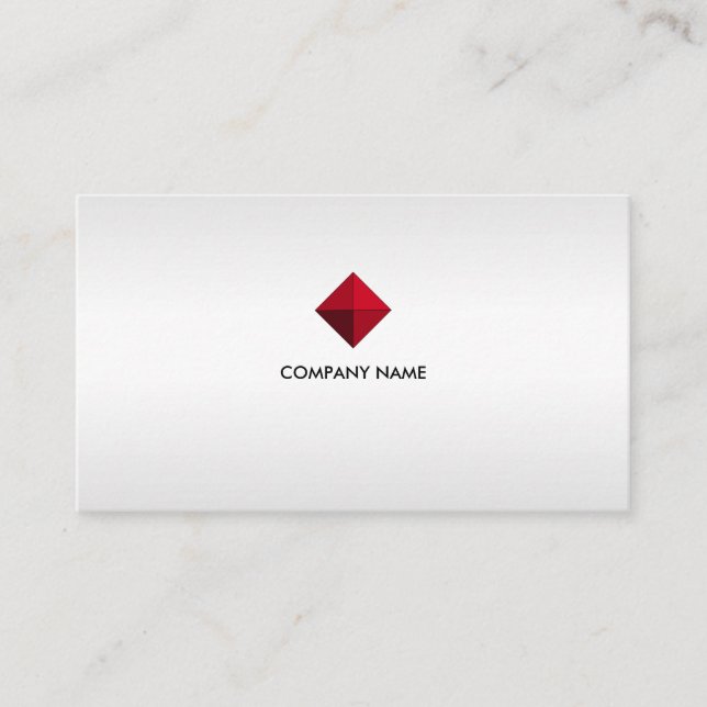 Elegant Custom Logo on Silver Shades Business Card (Front)