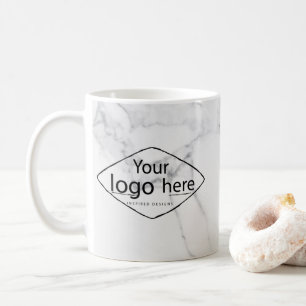 Elegant Custom Marble Mug - Logo Editable