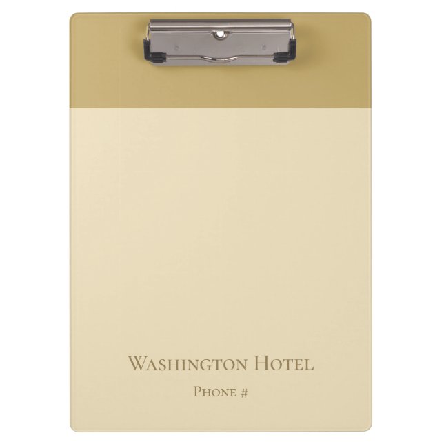Elegant Custom Monogram Clipboard  (Front)