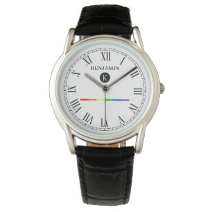 Elegant Custom Monogram Gay LGBT Watch