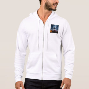Elegant Custom Monogram Halloween Night Pumpkin Hoodie