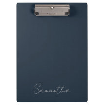 Elegant Custom Name Dark Blue