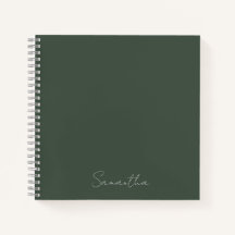Elegant Custom Name Dark Green
