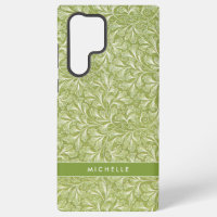 Elegant Custom Name Green Botanical
