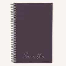 Elegant Custom Name Purple Taupe