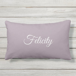 Elegant Custom Name Script Initial Letter F Modern Lumbar Cushion