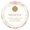Elegant custom pastel floral rose "Thank you"