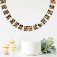 Elegant Custom Photo Bunting Flags