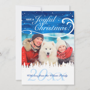 Elegant Custom Photo Christmas Cards