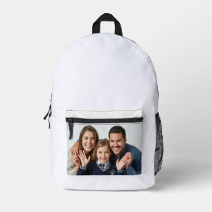Elegant Custom Photo & Text Personalised Printed Backpack