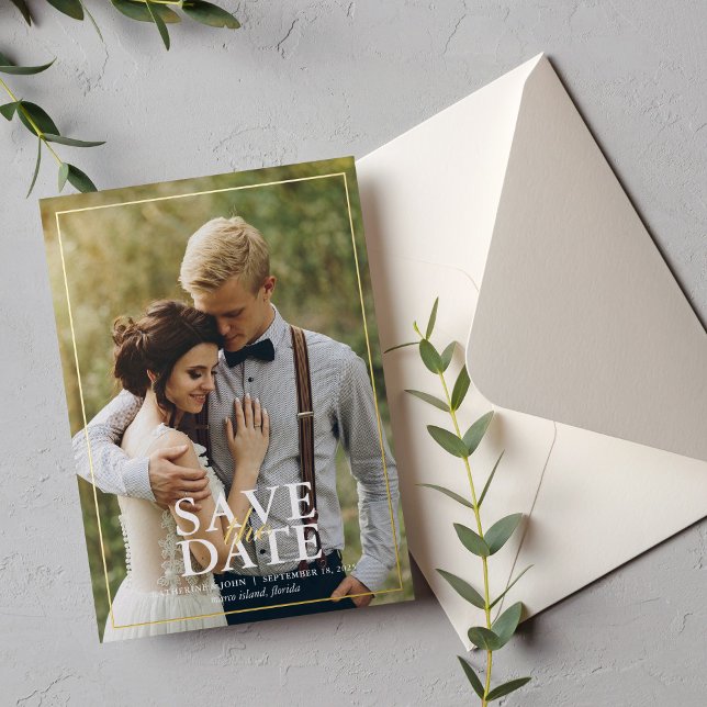 Elegant Custom Photo Wedding Save the Date (Creator Uploaded)
