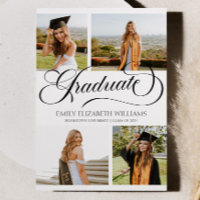 Elegant Custom Picture Photo Collage Graduation