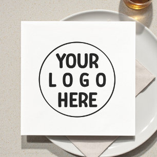 Elegant Custom Professional Your Logo Here Napkin