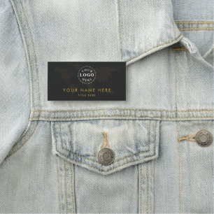 Elegant Custom Rectangle Name Tag for Office Wear