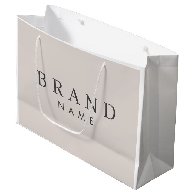 Elegant Custom Shopping Bag, Personalised Gift Bag (Front Angled)