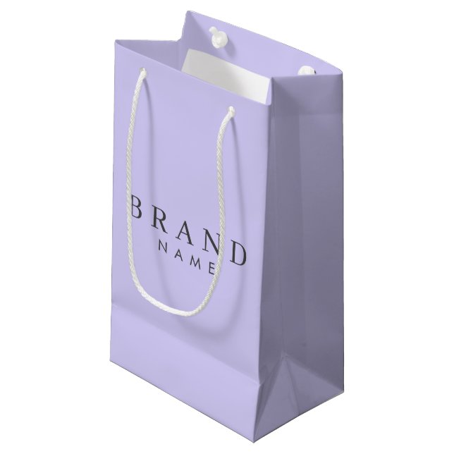 Elegant Custom Small Paper Shopping Bag (Front Angled)