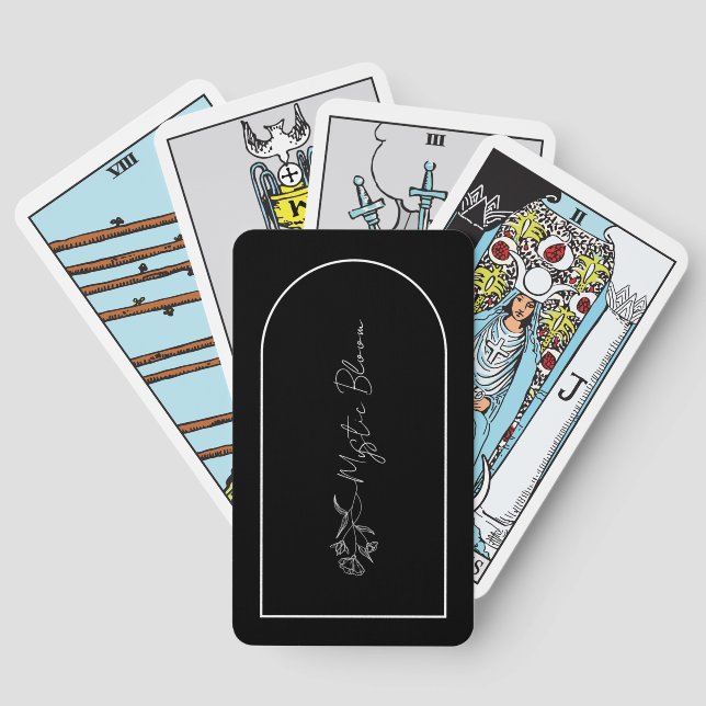 Elegant Custom Tarot Card Deck (Back)