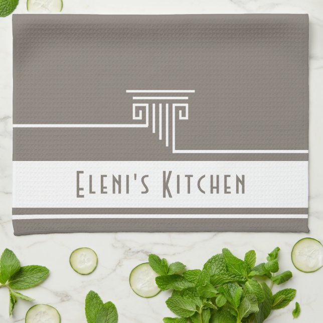 Elegant Custom Tea Towel (Folded)