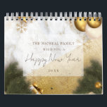 Elegant custom text quote ,Christmas & new year  Calendar<br><div class="desc">Elegant gold, white, rose gold marble glitter new year Calendars, invitations and postcards for Christmas and new year celebrations. gift it to your beloved one ……(1)>>> For further customisation, please click the "customise further" link and use our design tool to modify this template. (2)>>> If you prefer Different types of...</div>