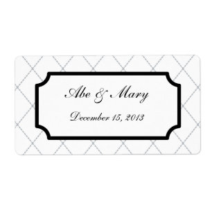 Elegant Custom Wedding Favour Gift Tag Labels