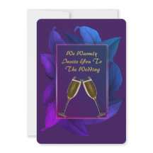 Elegant Custom Wedding Invitation 1