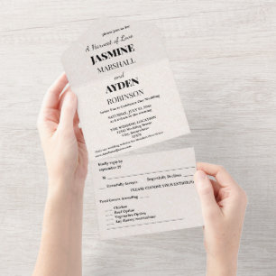 Elegant Custom Wedding Invitations 