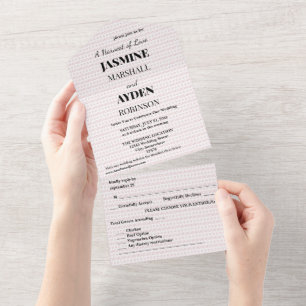 Elegant Custom Wedding Invitations