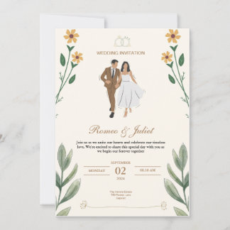 Elegant Custom Wedding Invitations