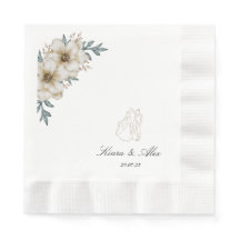 Elegant Custom Wedding Napkins – Personalised 
