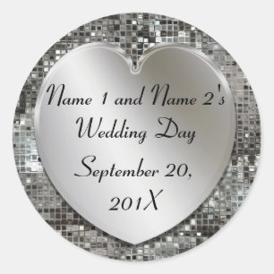 Elegant Custom Wedding Stickers