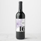 Elegant custom wine label, party table label